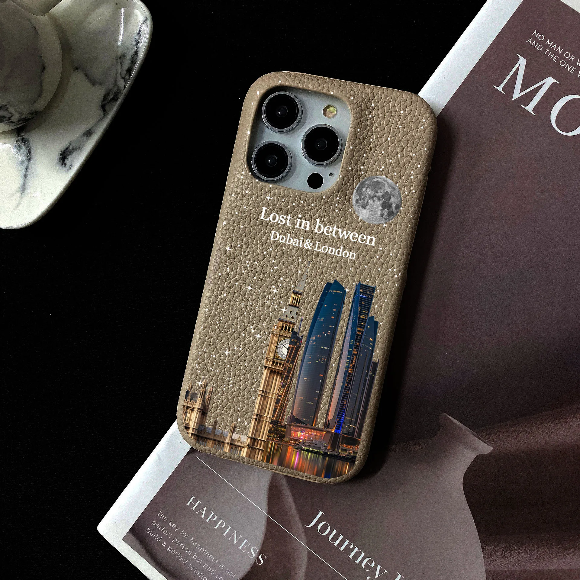 

Custom Leather Case For iPhone16pro 16promax 16plus 15 14 13 12 11 Pro Max Initials Letters Engraved Cover