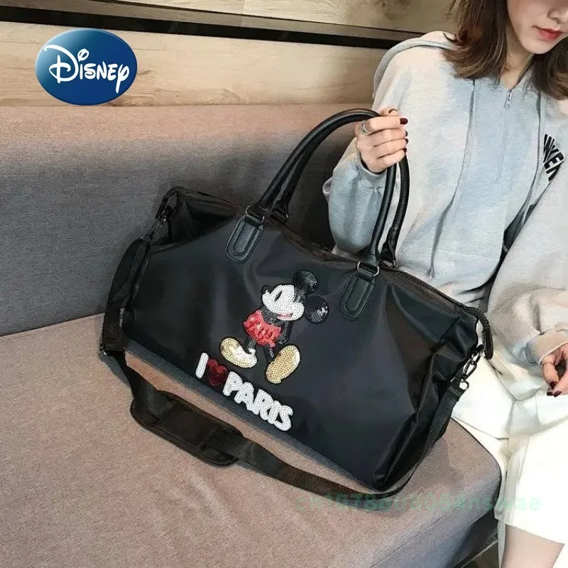 Saco de fraldas mickey disney, bolsa de bebê, grande capacidade, multifuncional, desenhos animados, alta qualidade, moda, novo