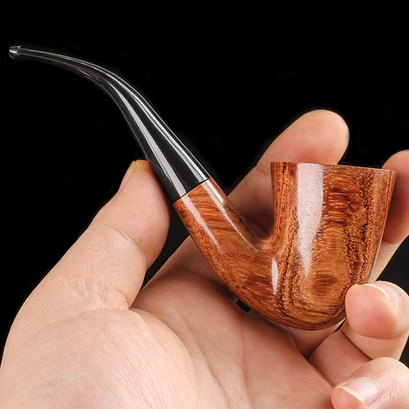 High quality Wooden Smoking Pipe Removable to Clean Handmade Vintage Durable Hookah mouthpieces Recyclable Hookah Pipe Men Gift