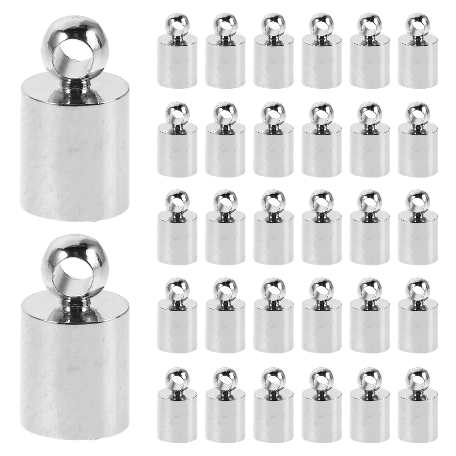 

150Pcs Jewelry Cord End Caps Copper Tassel Connectors for DIY Craft Bracelets Necklaces Cord Fasteners Jewelry End Caps