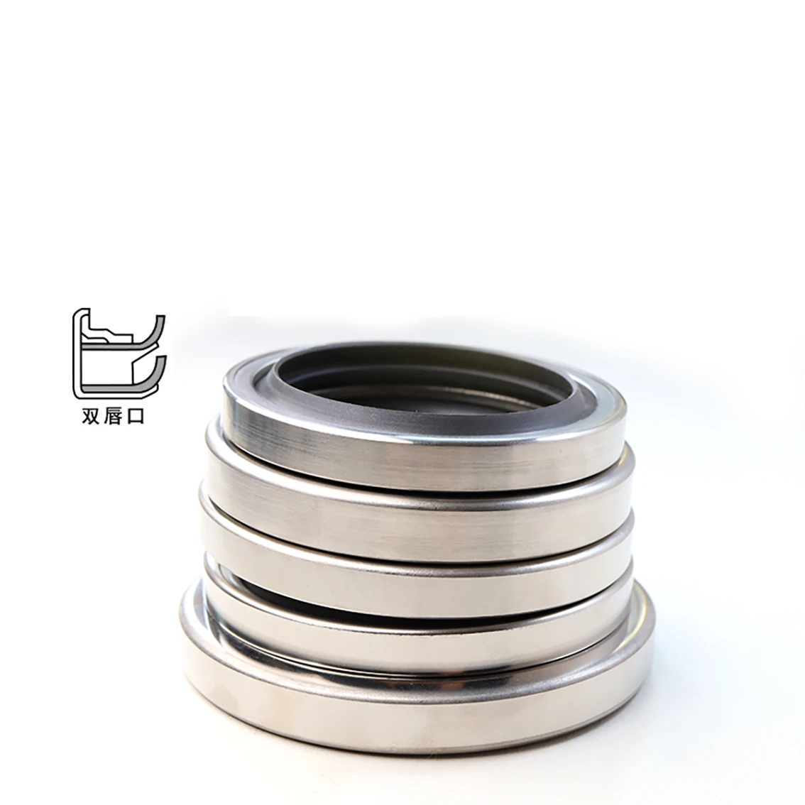 1PCS Stainless Steel PTFE Oil Seal With PTFE Skeleton For High-speed Rotating Shaft Seal Air Compressor Using Teflon