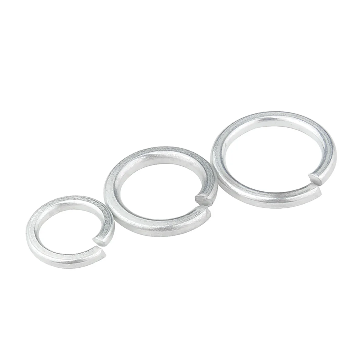 Pencuci tipis berlapis seng putih, M2-M10 paking logam elastis pegas terbuka