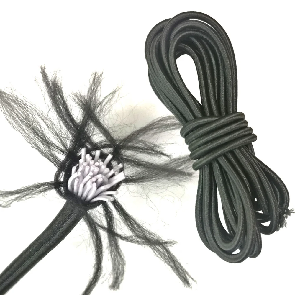 10M 5M x 4mm Anti-UV Elastic Bungee Rope Shock Cord Tie Down for Marine Boat Kayak Surfboard Roof Rack
