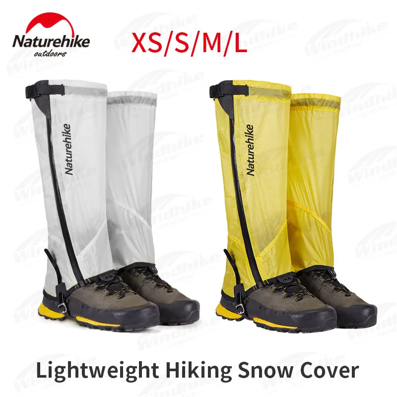 Naturehike 126g Ultralight Outdoor Shoe Cover Hiking Windbreak Sand Waterproof Snowfield Equipment Nylon Snow Cover Unisex