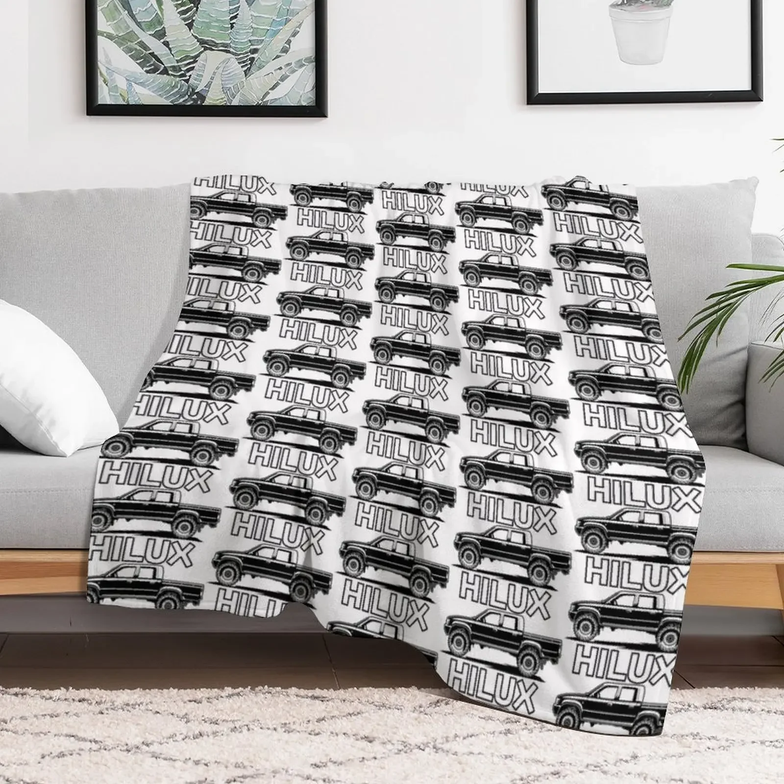 Hilux Pick Up Throw Blanket Warm Flannel Blanket for Couch Chair Bedroom