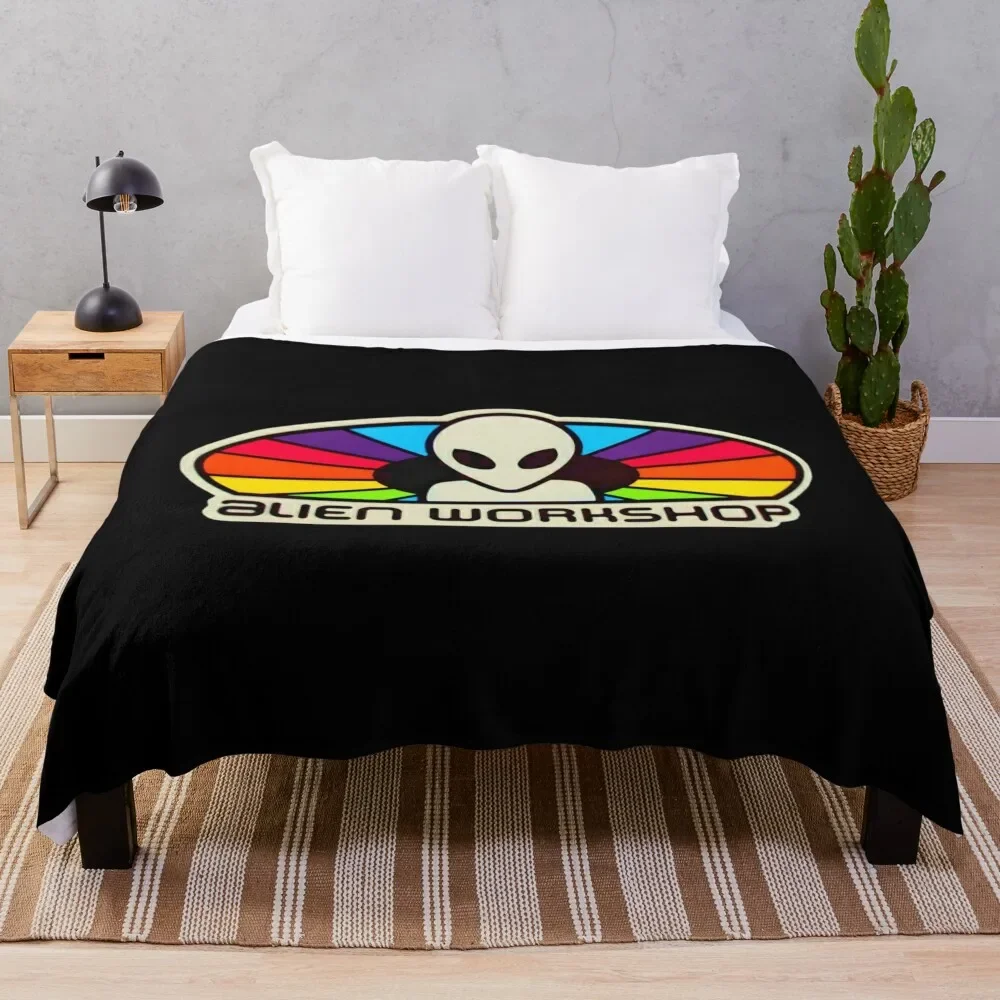 

popular alien workshop colorful logo Essential Throw Blanket Summer Beddings Sofa Quilt Decoratives Blankets