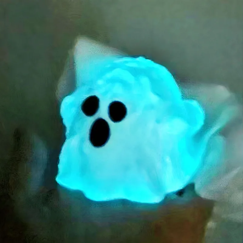 Halloween Squeeze Toys Silicone Ghost Squeeze Model Party Favor Ultra-Soft Pinching Toys,Stress-relieving Toys for Teens Adult