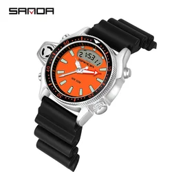 SANDA Shock Man Watch Relogio Mascuo 3008 Fashion New Sport Men's Watch Casual Style Watches Men Quartz Wristwatch Waterproof