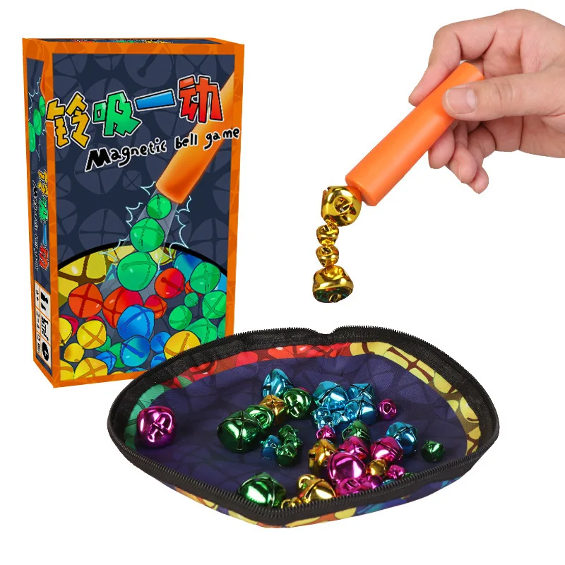

New Interactive Magnetic Wand And Colorful Bell Parent-Child Sensory Magnetic Toy Portable Stress Reliever Board Game Kids Gifts