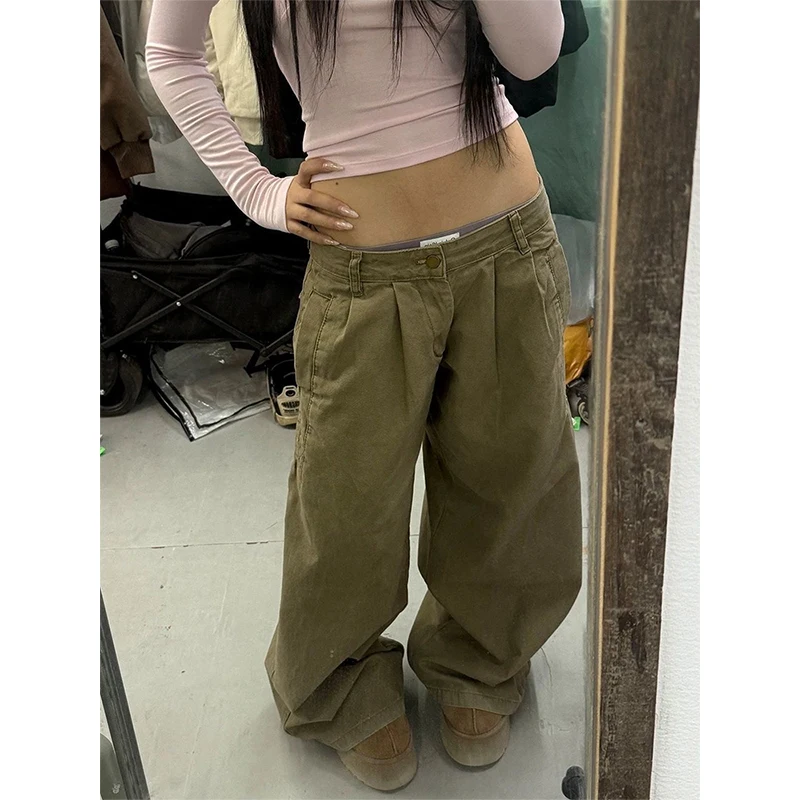 Y2K American Retro Wide Leg Casual Pants Men Women 2026 Loose Straight Street Match Long Pants Casual Trousers for Youth