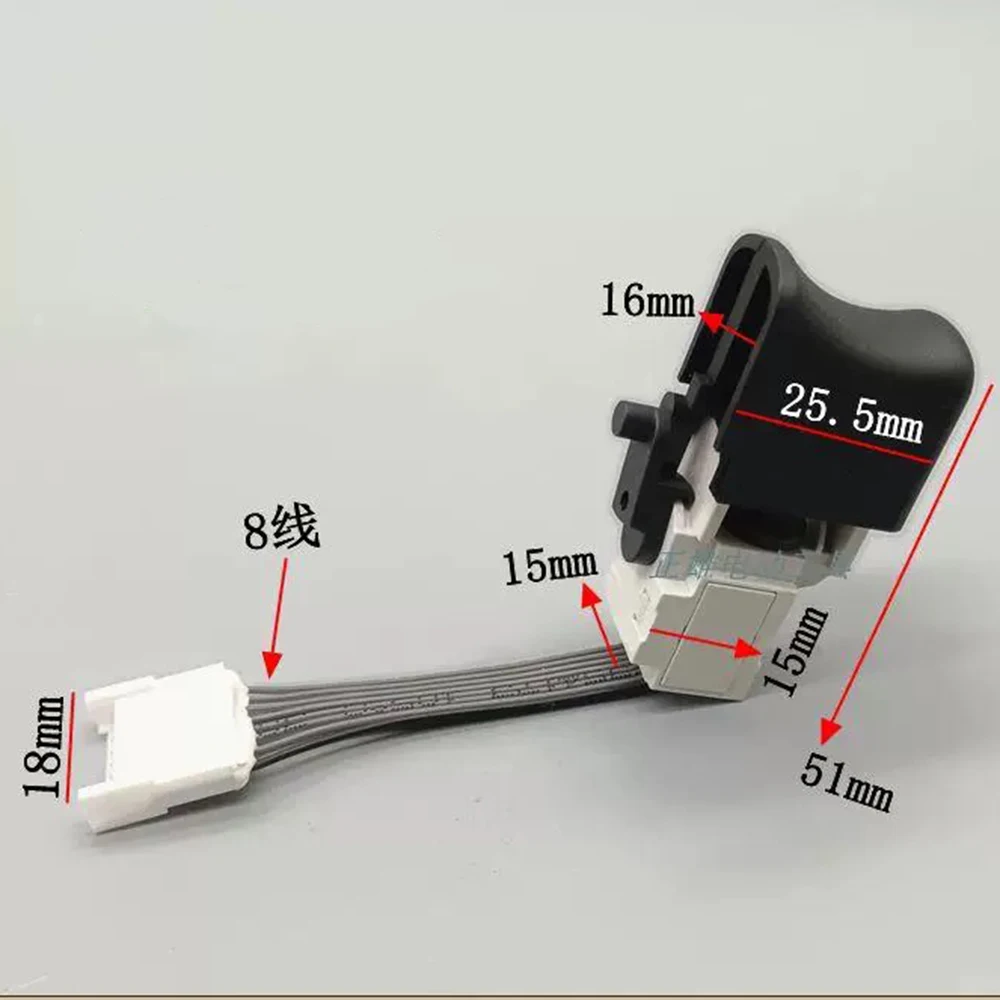 

Электрический ключ-гайковерт KEDU DX15-TCM 5760 с 8 проводами