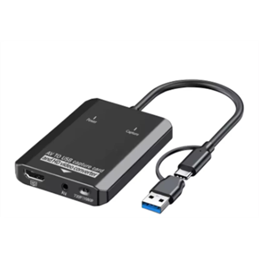 M16K-VHS إلى محول رقمي USB بطاقة التقاط الفيديو ل RCA إلى HDTV محول ل VCR/AV PS2/Wii لنظام التشغيل Windows Mac AV إلى HDTV