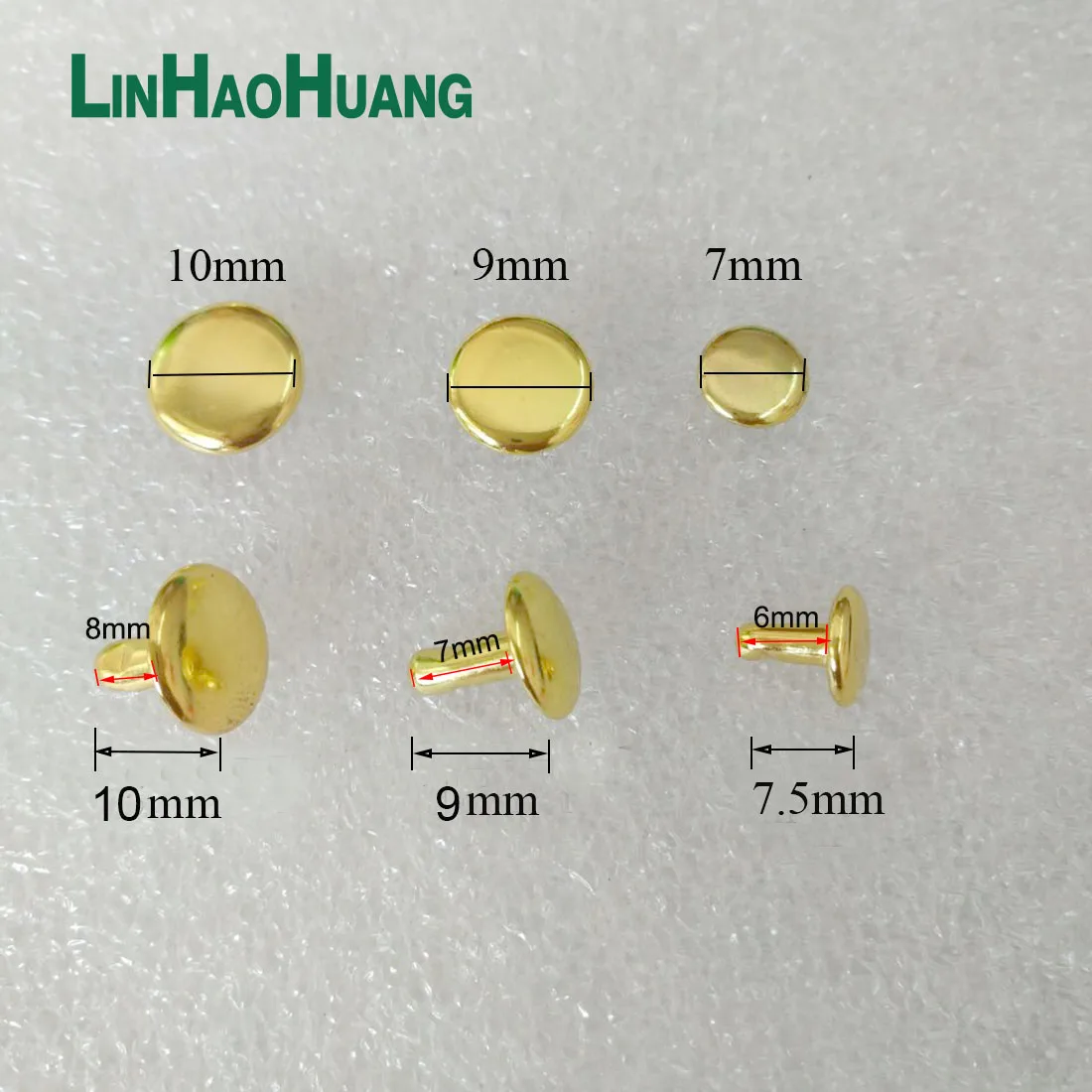 400 комплектов, 7/9/10 мм, металлическая двойная крышка, круглые заклепки, шпильки, шип для ногтей, рок-кожа, сумка для обуви, ремень, браслет для одежды, сделай сам