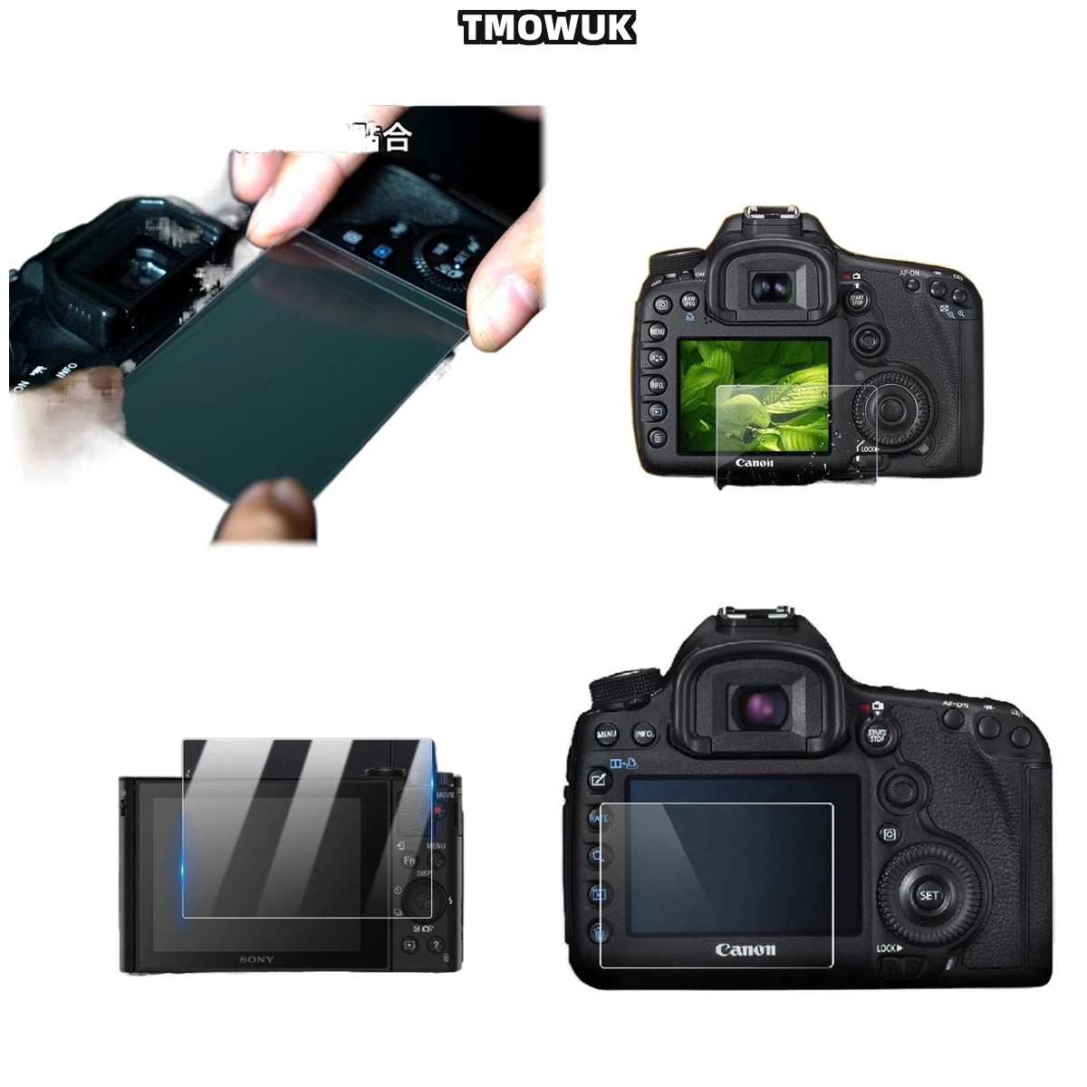 

Ультратонкое закаленное стекло для Sony A7 A7R A7S HX300 HX400 — полное покрытие, защита от отпечатков пальцев