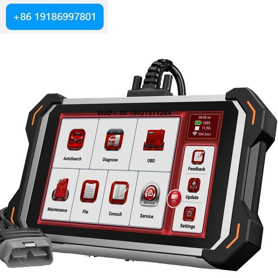 ANCEL DS600 Elite Full System 34+ Reset Bi-directional TPMS ECU Injector Cording IMMO OBD2 Scanner Diagnostic Tool 1 Year