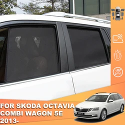 For Skoda Octavia Combi Scout Mk3 2012-2019 Magnetic Car Sunshade Front Windshield Curtain Rear Side Baby Window Sun Shade Visor