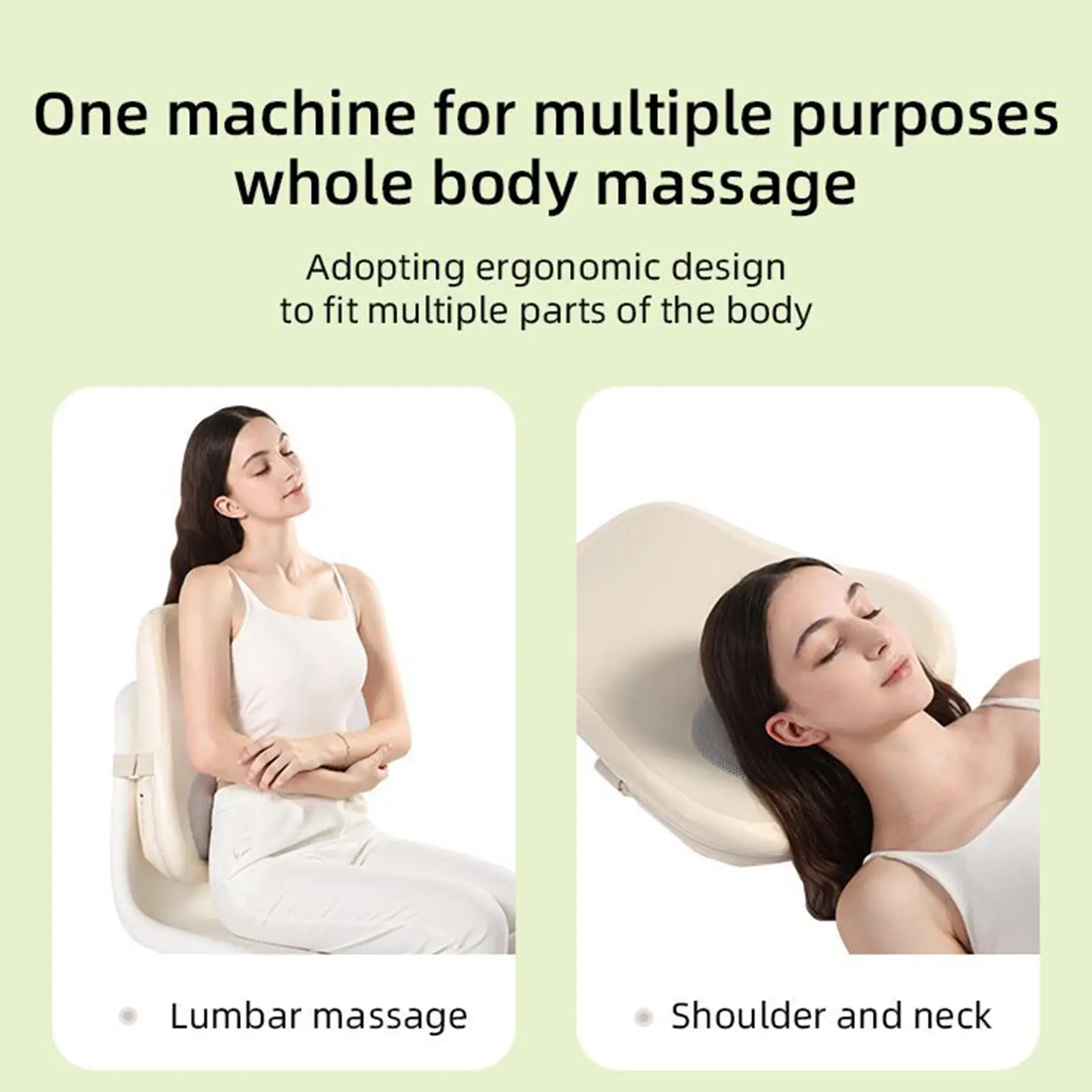 

Массажер для шеи и спины с подогревом, массажер для шеи, беспроводная электрическая массажная подушка для женщин и мужчин, спортивное восстановление, путешествия