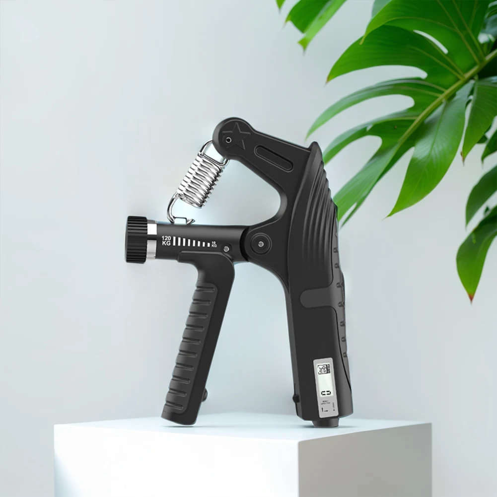 10-120 كجم قابل للتعديل قبضة اليد التمارين شاشة رقمية إصبع الثقيلة التمارين الربيع الذراع ممارسة المدرب للموسيقيين الرياضيين