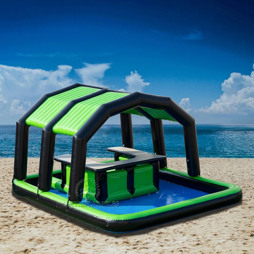 

Расслабляющий бассейн с надувным водой, водный надувной плавающий стол для бассейна, спортивный бар, водный остров, водный бассейн с перекладиной для отдыха