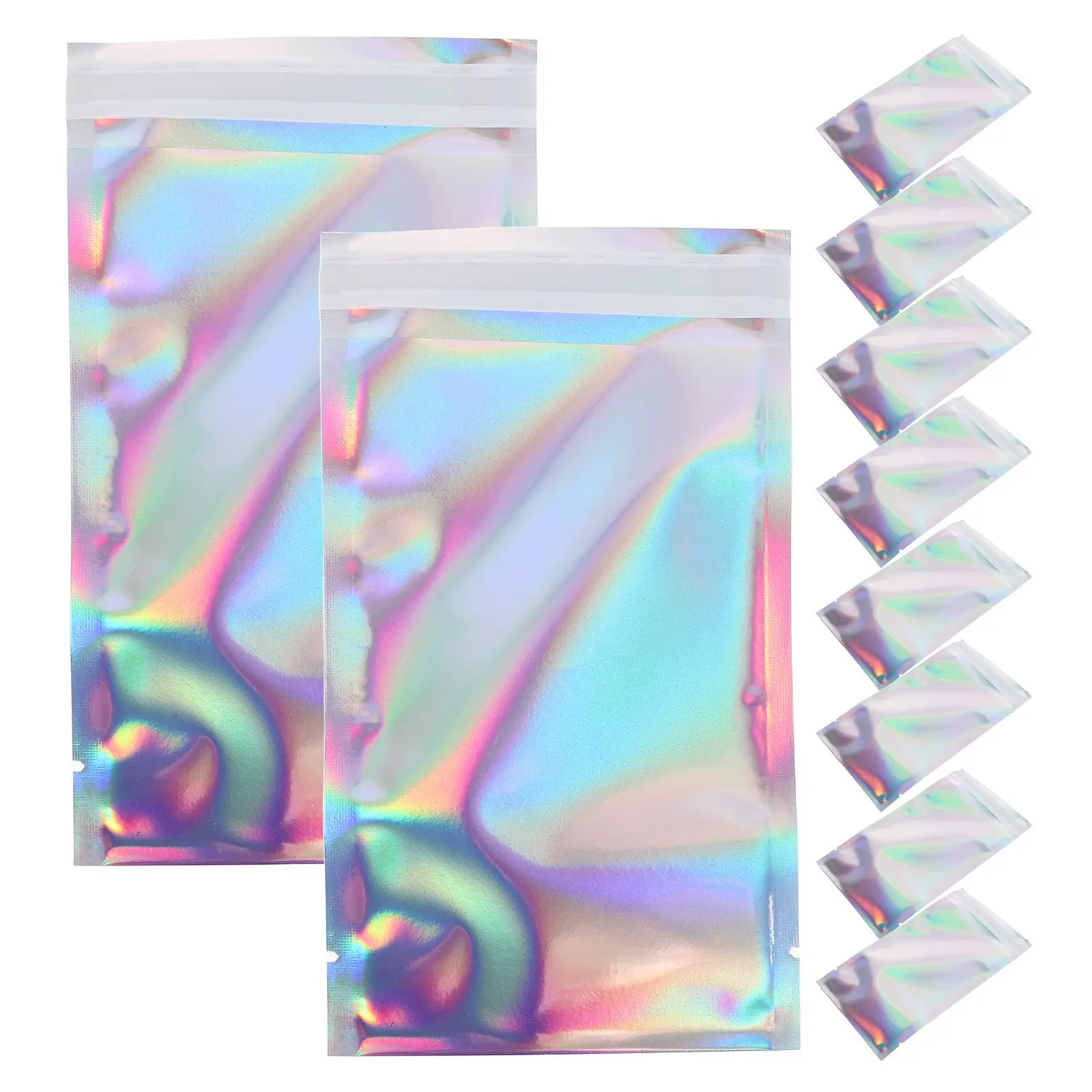 50 Pcs 자기 접착 가방 방수 봉투 우편 배송 의류 식품 포장 소규모 비즈니스 플라스틱 메일러