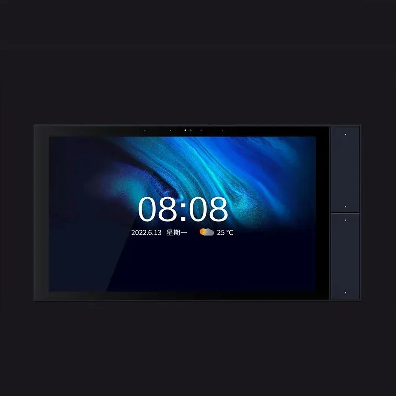 

2025 Лидер продаж Tuya Zigbee Wi-Fi с защитой от отпечатков пальцев, четыре пшеницы, голосовой умный дом, 10-дюймовый многофункциональный сенсорный экран, панель управления