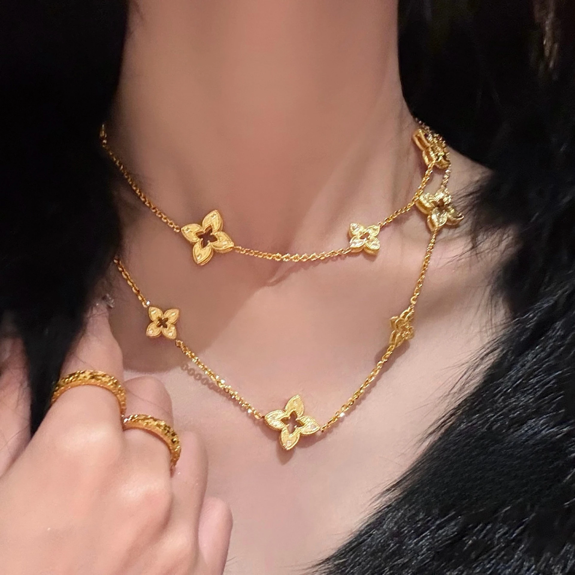 

Модное легкое роскошное ожерелье с подвеской Элегантный европейский стиль Антиаллергенный Изысканный модный ретро-стиль