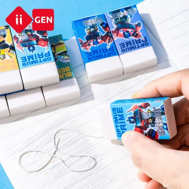 Iigen Genuine Transformers Eraser Less Crumbs Creative Cartoon Cool study Stationery Student Boy Christmas Birthday Gift