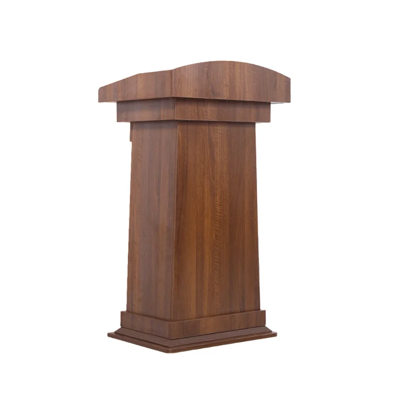 

Welcome reception desk with drawers Mahogany conference podium table