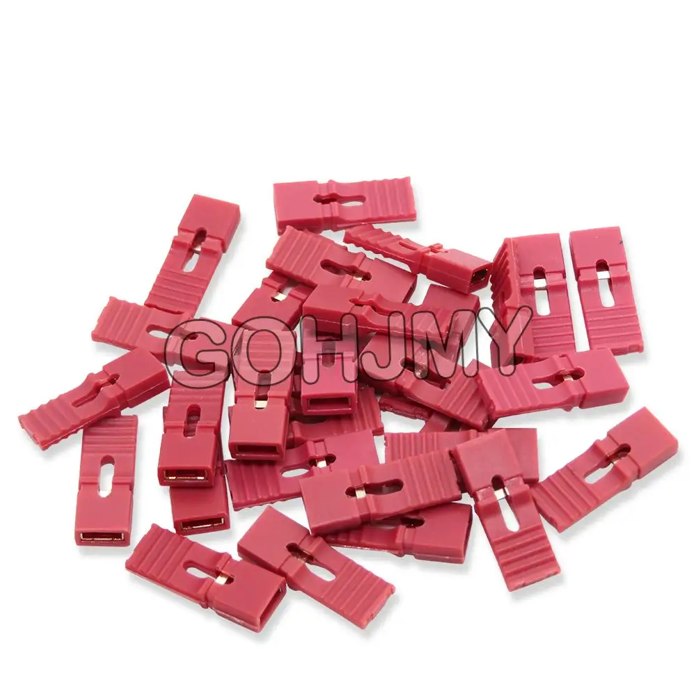 100PCS Extended Jumper Cap 2.54mm Pitch Pin Header Connector Long Type Jumper Plug Cover DIY Repair Parts NEW