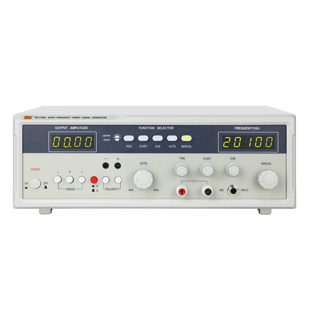 RK1316BL audio frequency sweep signal generator positive and negative pole detection instrument with polarity testable speaker