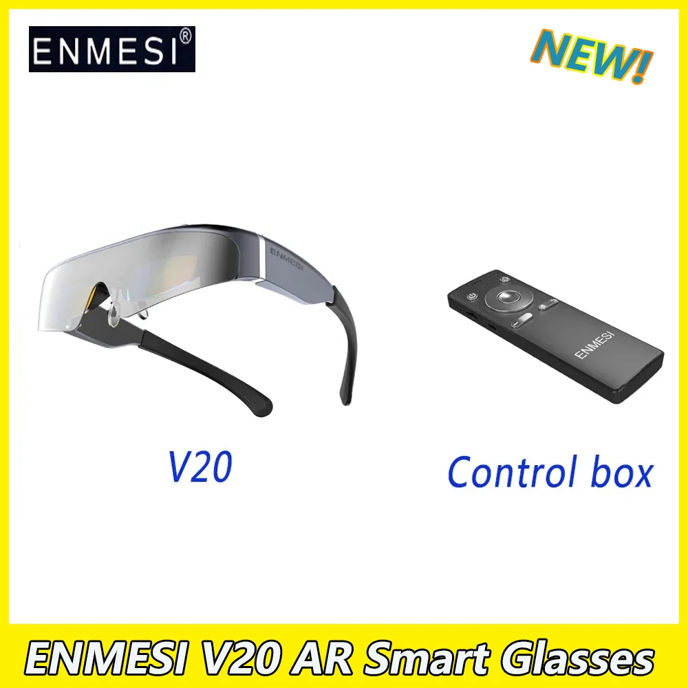 ENMESI V20 HD Portable AR Glasses 3D Intelligent head-mounted Display Computer Apple Android Game equipment