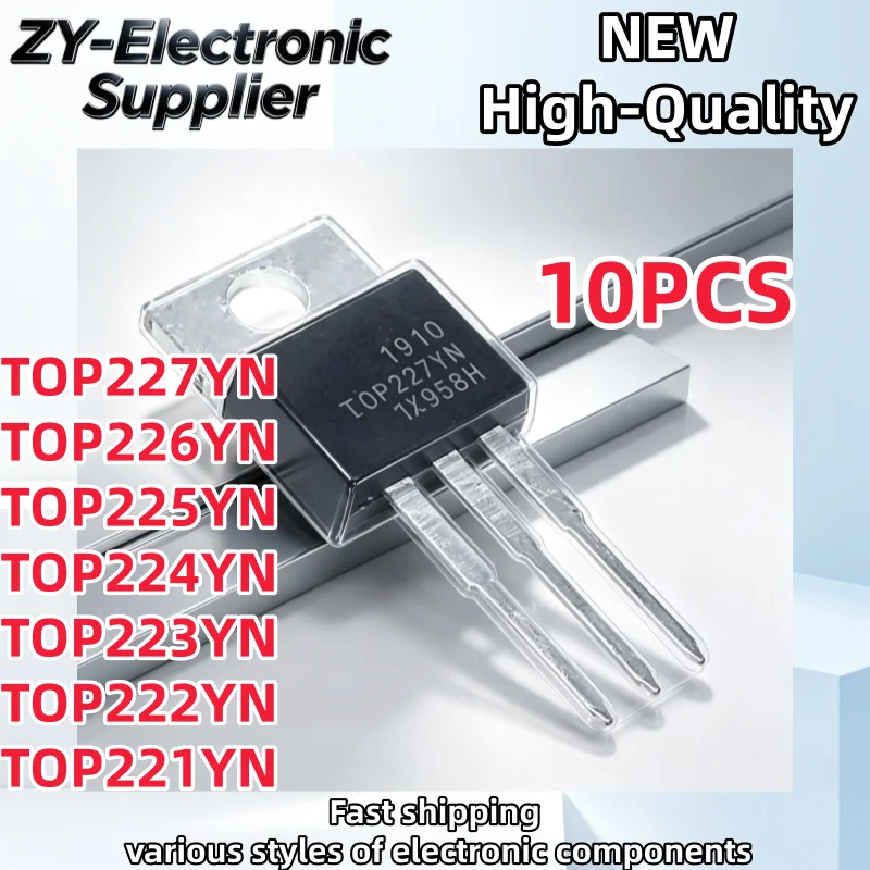 10Pcs Original TOP227YN TOP226YN TOP225YN TOP224YN TOP223YN TOP222YN TOP221YN TO-220 Best Quality In Stock