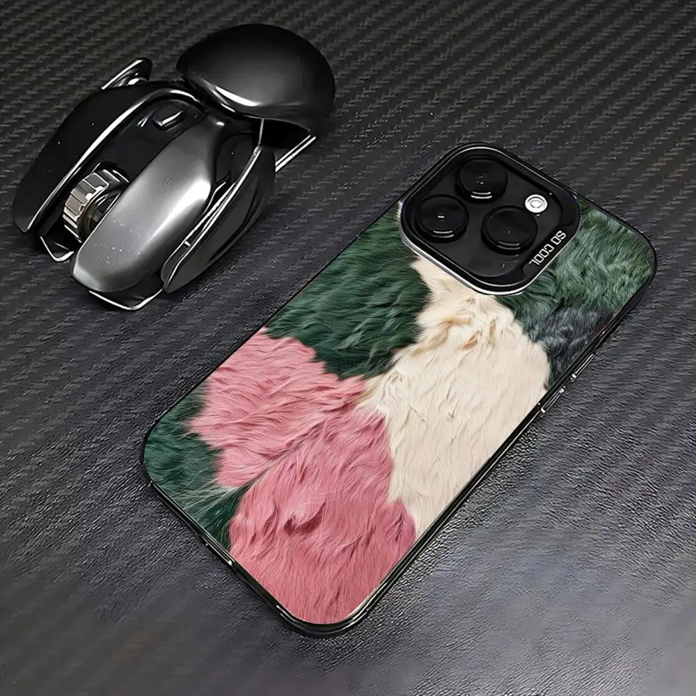 

Three-color splicing Phone Case case for iPhone17 16 15 14 13 12 11 Pro/ Max/Plus shock-proof rear cover anti-fingerprint