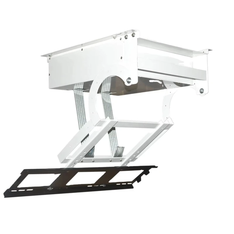 

Полностью автоматический потолочный лифт для телевизора с дистанционным управлением, поворот на 90 градусов, электрическая потолочная подставка для ТВ, скрытая подставка для телевизора