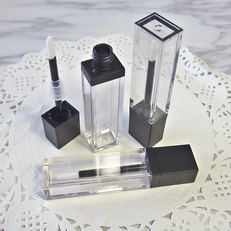 7ml square shape lip tube glosses booster salve conditioner moisture gel essence oil balm honey make up cosmetic  packing