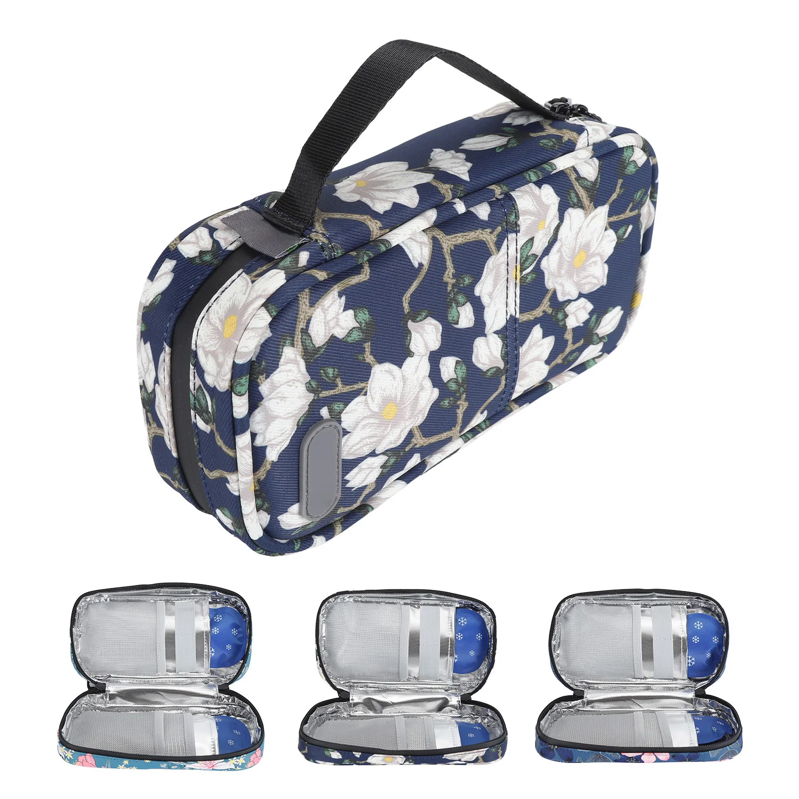 Insulin Cooler Case Insulated Portable Insulin Cooling Travel Bag with 2 Ice Pack for Insulin Pen Medication Insulin Cooler Bag