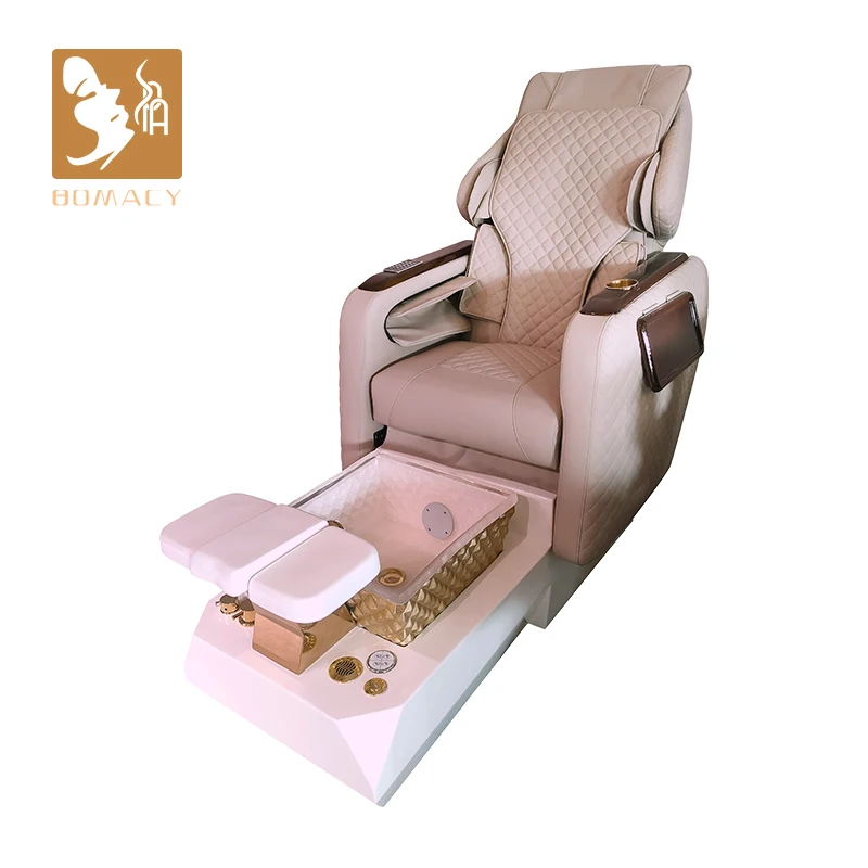 

Bomacy Electric Integrated Massage Pedicure Chair Pipeless Foot Bath Nail Art for Spa Nail Salon Use Includes Ear Picking Tool