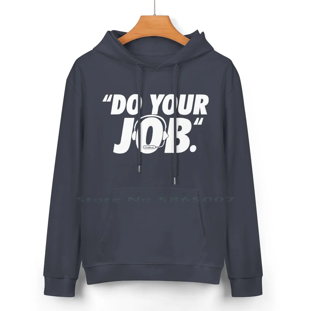 Do Your Job Pure Cotton Hoodie Sweater 24 Colors Football Bill Belichick Tom Brady The Goat 12 Do Your Job 100% Cotton Hooded