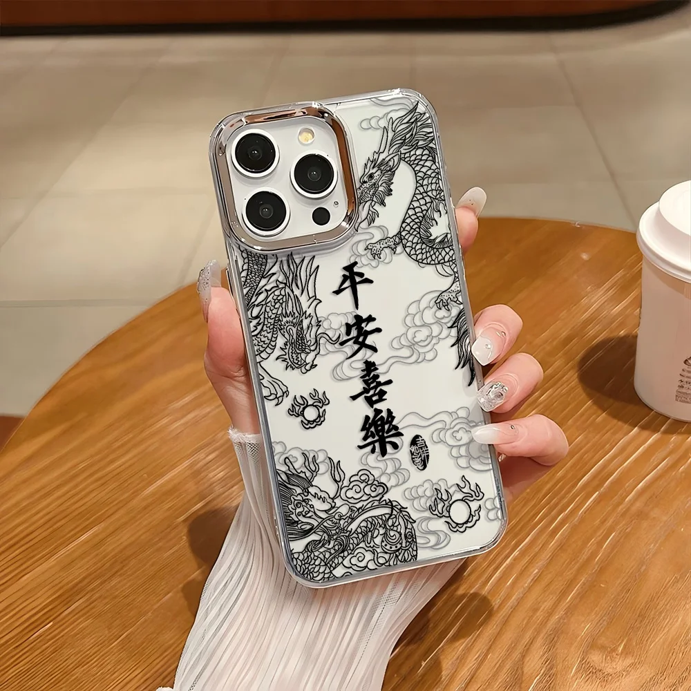 الاتجاه الأزياء الكرتون لطيف التنين الصيني حالة الهاتف ل Xiaomi Mi 15 14T 14 12T 11T لايت Poco X7 X6 F5 F6 X5 GT Pro 4G 5G غطاء
