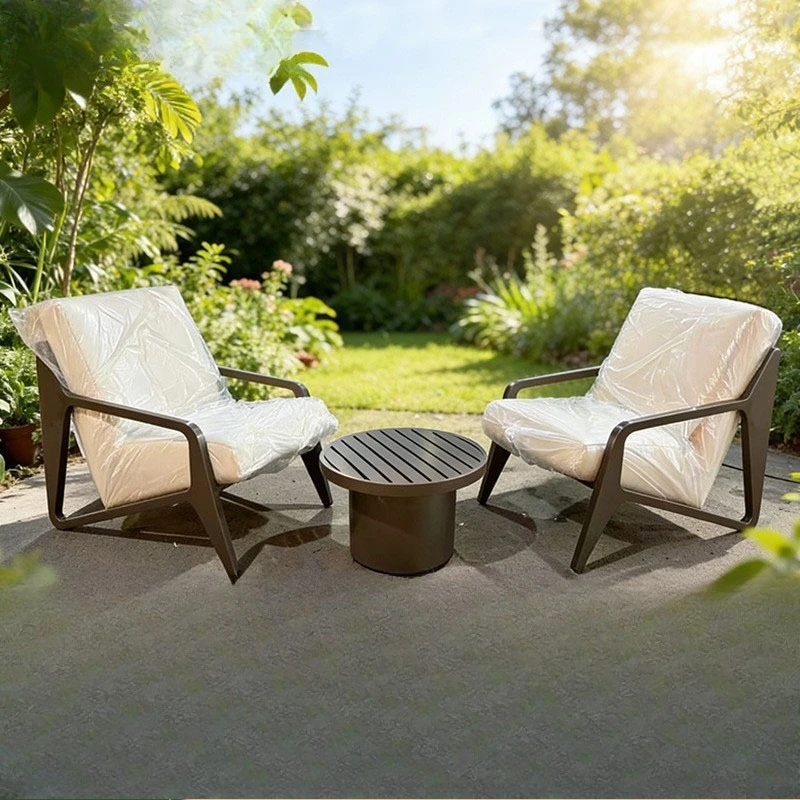 Outdoor Sofa Sales Department Aluminum Alloy Sofa Single Courtyard Leisure Chair Hotel Model Room Waterproof and
