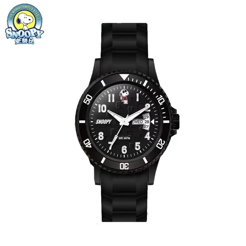 Snoopy Boy's new cool personalized cartoon multifunctional fashionable calendar luminous waterproof digital pointer quartz watch