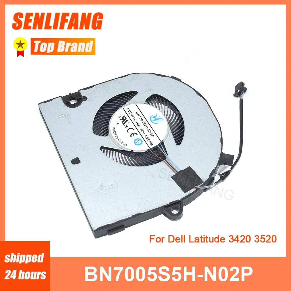 

New For Dell Latitude 3420 3520 E3420 E3520 CPU Fan 0YD29T YD29T BN7005S5H-N02P DC5V 0.4A 4-Line Laptop Cooling BN7005S5H-N02P