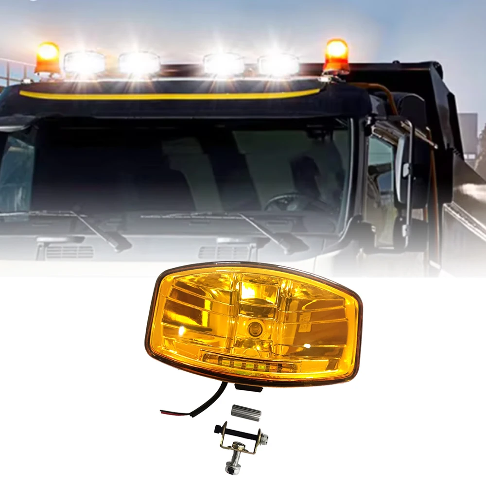 

Прожекторы 10-30 В Противотуманные фары Рабочие фары на крыше тяжелых грузовиков Прожекторы для автомобилей Фонари на крыше грузовика Белый и янтарный свет