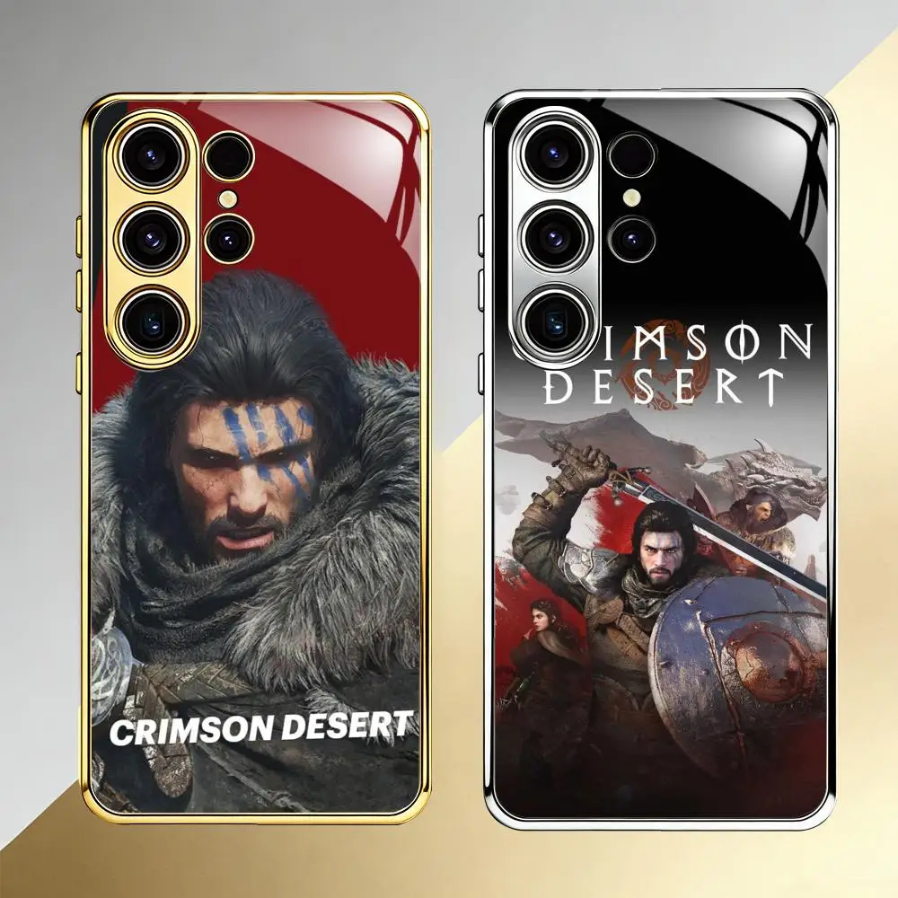 Popular Games Crimson Desert Phone Case For Samsung S26 S25 S24 S23 S22 S21 Plus Ultra FE Edge Electroplated glass