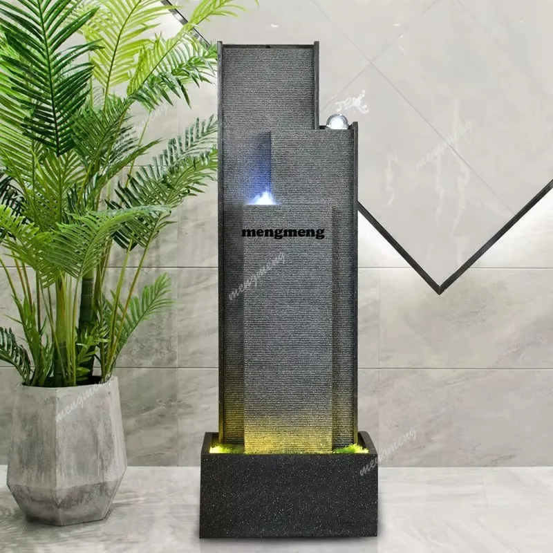 

Simple Rockery Fountain Water Curtain Circulating Water Curtain Living Room Porch Ornaments