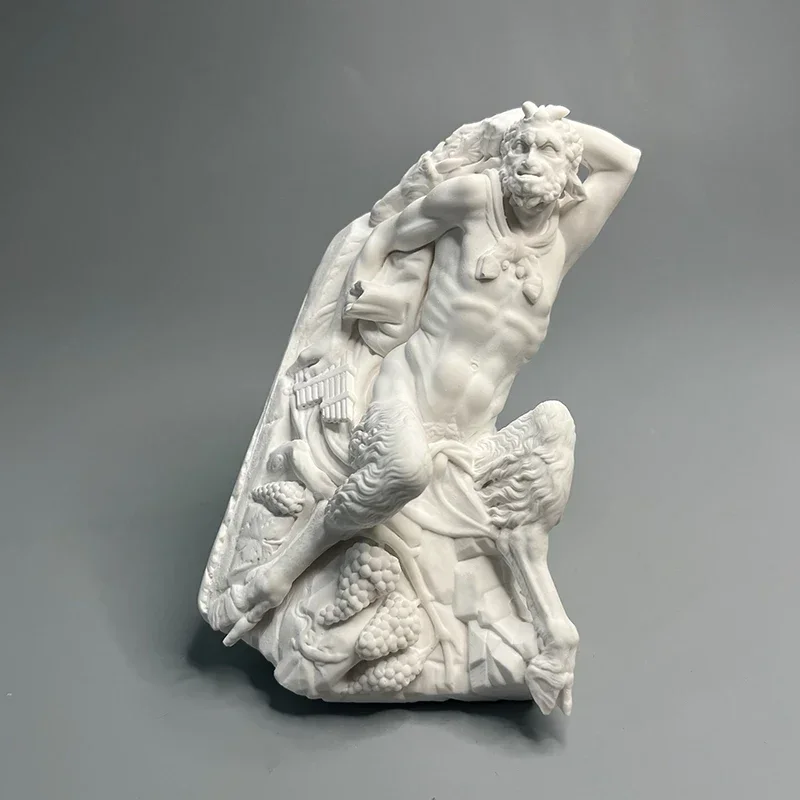 God Pan Ancient Greek Mythology Sculpture Retro Roman Plaster Statue Home Furnishings Birthday Gift Night Market Stall Gift