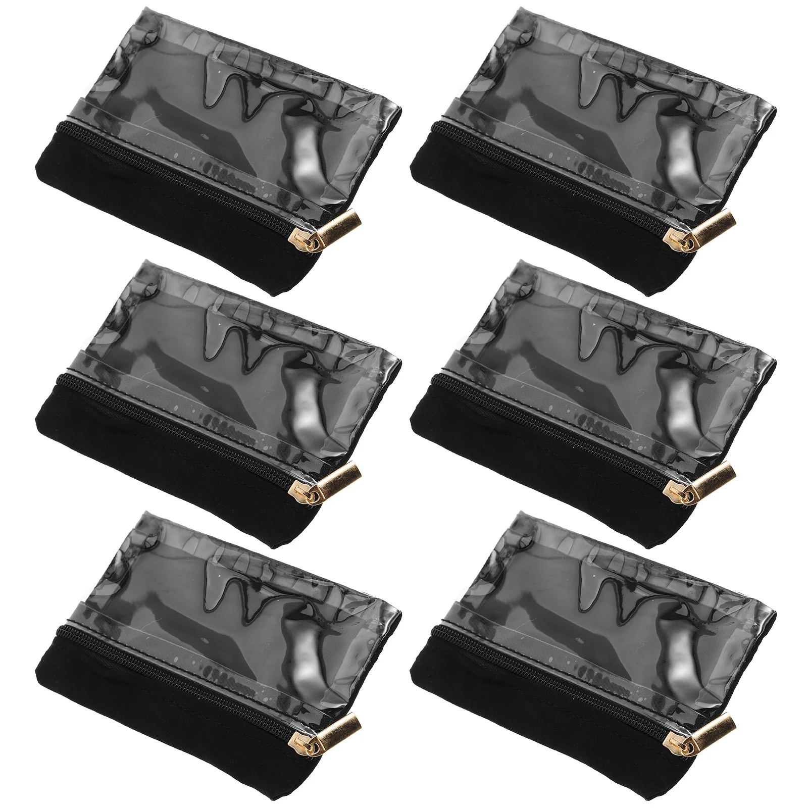 

6Pcs Jewelry Zippered Organizer Small Pouches Travel Jewelry Case for Necklaces Bracelets Rings Portable Lightweight Storage