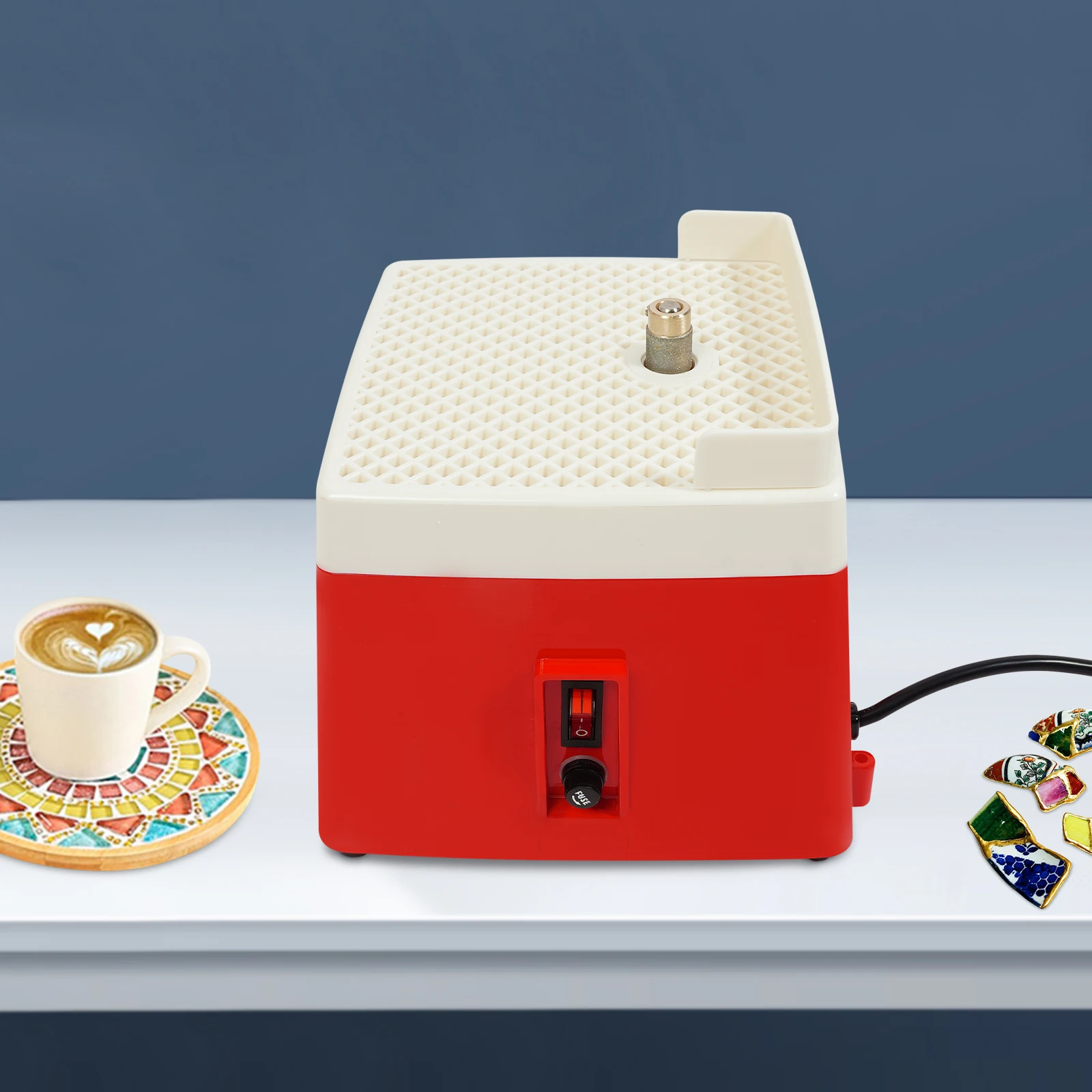 65W Mini Portable Stained Grinder 4200RPM Diamond Glass Art Grinding Tools for Homes/Workshops/Factories/Offices