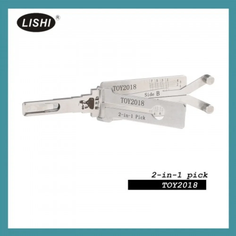 LISHI TOY2018 Vertical Milling Thin Key 2-in-1 Tool