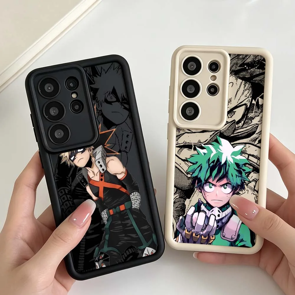 Anime My Hero Academia Art Phone Case For Samsung Galaxy S26 S25 S24 S23 S22 S21 S20 Note 20 Ultra Plus FE 5G Eye Ladder